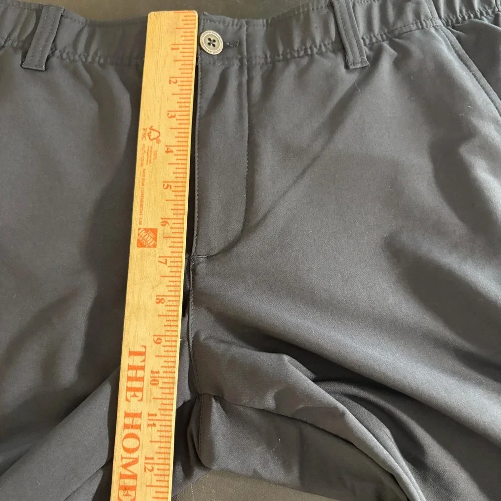 Under Armour Mens Black Performance Golf Pants Size 38x34 Tapered Leg Chino